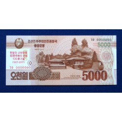 Coreia do Norte - 5000 Won...