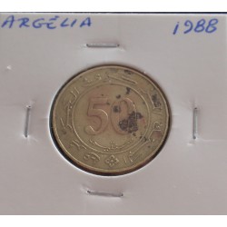 Argélia - 50 Centimes - 1988