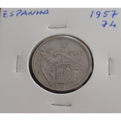 Espanha - 5 Pesetas - 1957-74