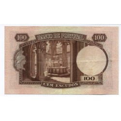 Portugal - Nota - 100 Escudos - 29/11/1947 -  Ch. 6 - Pedro Nunes