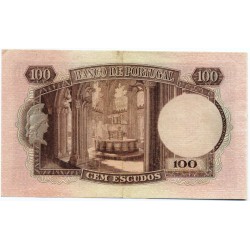Portugal - Nota - 100 Escudos - 29/11/1947 -  Ch. 6 - Pedro Nunes