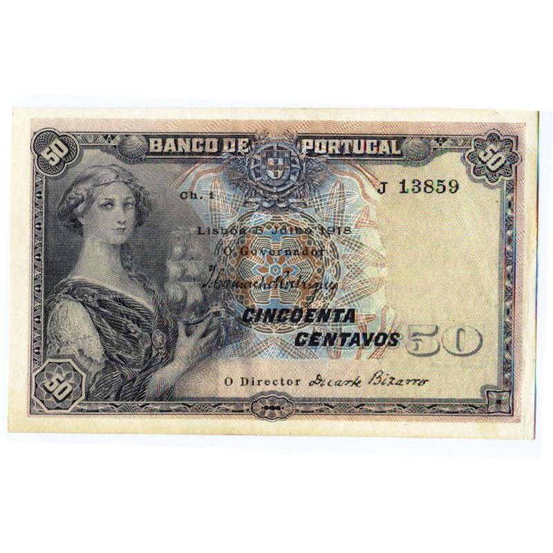 Portugal - 50 Centavos - 5/7/1919 - ch.1