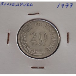 Singapura - 20 Cents - 1977