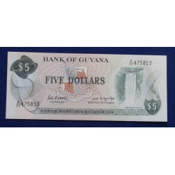 Guiana - 5 Dollars - 1989 -...