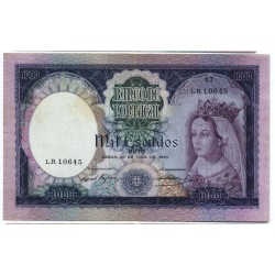Portugal - Nota - 1000 Escudos - 30/5/1961 - Ch.8A - D. Filipa de Lencastre