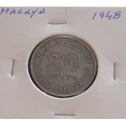 Malásia / Malaya - 20 Cents...