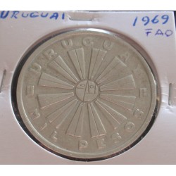 Uruguai - 1000 Pesos - 1969...