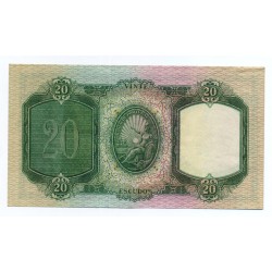 Portugal - Nota - 20 Escudos - 28/6/1949 -  Ch. 6 - D. António Luiz de Menezes