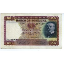 Portugal - Nota - 50 Escudos - 3/3/1938 -  Ch. 6 - Ramalho Urtigão