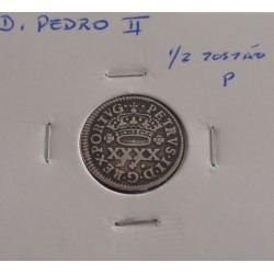 D. Pedro II - 1/2 Tostão P...