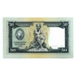Portugal - Nota - 50 Escudos - 28/4/1953 - NOVA -  Ch. 7 - Fontes Pereira de Mello