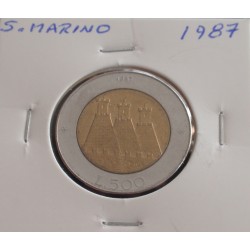 S. Marino - 500 Lire - 1987
