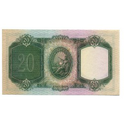 Portugal - Nota - 20 Escudos - 28/1/1941 -  Ch. 6 - D. António Luiz de Menezes