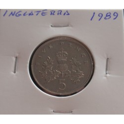 Inglaterra - 5 Pence - 1989