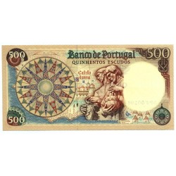 Portugal - Nota - 500 Escudos - 25/1/1966 -  Ch. 10 - D. João II