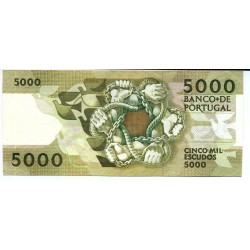 Portugal - Nota - 5000 Escudos - 31/10/1991 - Substituição -  Ch. 2A - Antero de Quental
