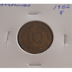 Alemanha - 10 Pfennig - 1982 F