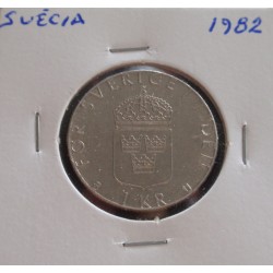 Suécia - 1 Krona - 1982