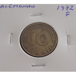 Alemanha - 10 Pfennig - 1972 F