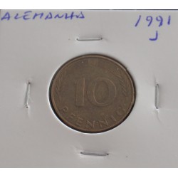 Alemanha - 10 Pfennig - 1991 J