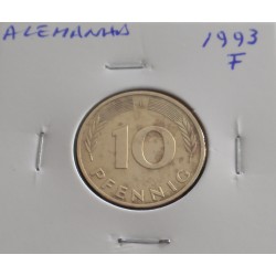 Alemanha - 10 Pfennig - 1993 F