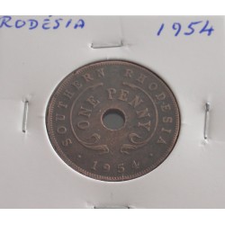 Rodésia - 1 Penny - 1954