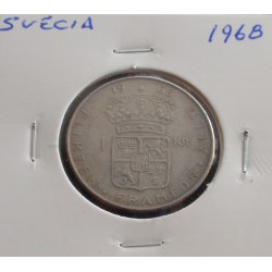 Suécia - 1 Krona - 1968