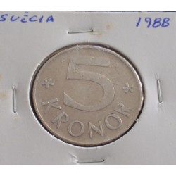 Suécia - 5 Kronor - 1988