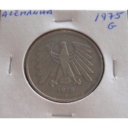 Alemanha - 5 Mark - 1975 G