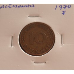 Alemanha - 10 Pfennig - 1970 F