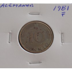 Alemanha - 10 Pfennig - 1981 F