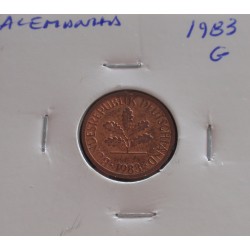 Alemanha - 1 Pfennig - 1983 G