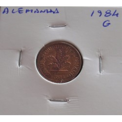 Alemanha - 1 Pfennig - 1984 G