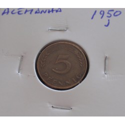 Alemanha - 5 Pfennig - 1950 J