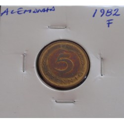 Alemanha - 5 Pfennig - 1982 F