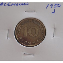 Alemanha - 10 Pfennig - 1950 J
