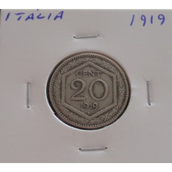 Itália - 20 Centesimi - 1919