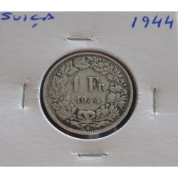 Suiça - 1 Franc - 1944 - Prata