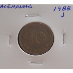 Alemanha - 10 Pfennig - 1988 J