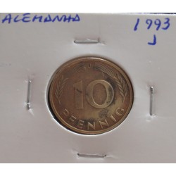 Alemanha - 10 Pfennig - 1993 J