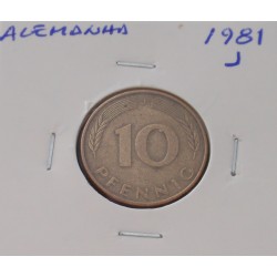 Alemanha - 10 Pfennig - 1981 J