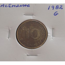 Alemanha - 10 Pfennig - 1982 D