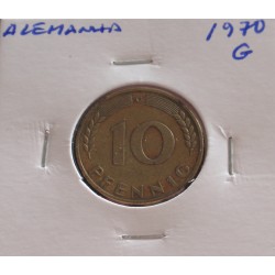 Alemanha - 10 Pfennig - 1970 G