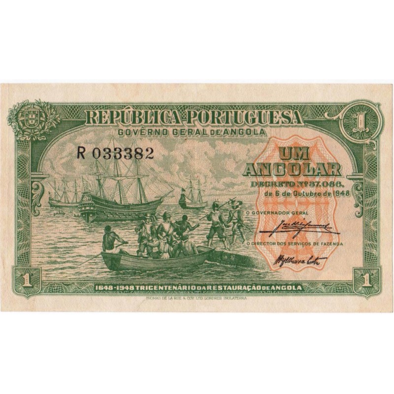 Angola, PT, 1 Angola, 6/11/1948 - Restauração de Angola
