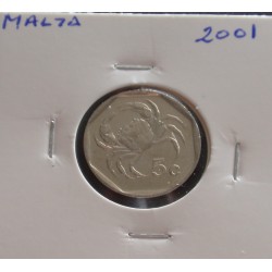 Malta - 5 Cents - 2001