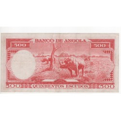 Angola, PT, 500 Escudos, 10/6/1962, Amério Tomás