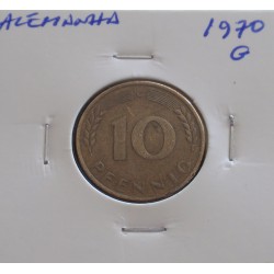 Alemanha - 10 Pfennig - 1970 G