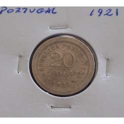 Portugal - 20 Centavos - 1921