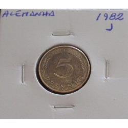 Alemanha - 5 Pfennig - 1982 J