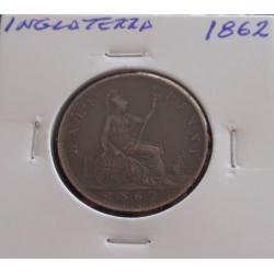 Inglaterra - 1/2 Penny - 1862